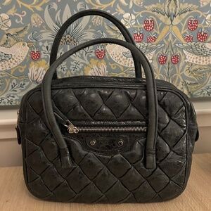 BALENCIAGA black matelasse small bag